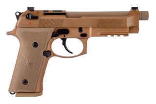 Beretta M9A4 GR 9mm Pistol with Threaded Barrel - Three 15 Round Magazines - Decocker - FDE